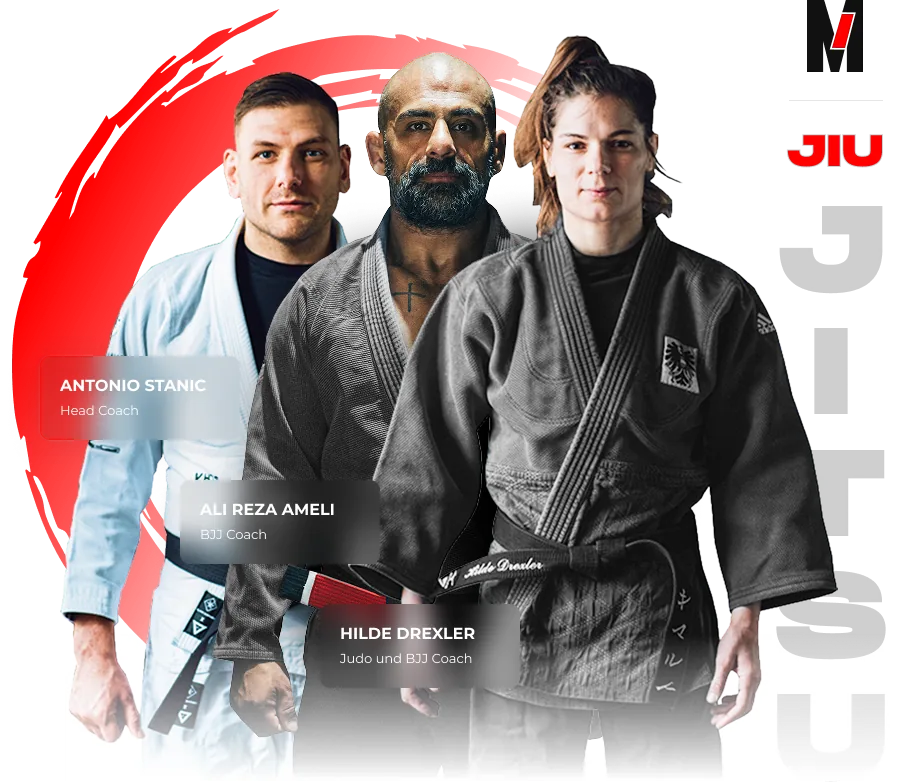 Das Trainerteam von Matte1: Antonio Stanic, Ali Reza Ameli und Hilde Drexler